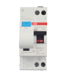 Дифференциальный автомат 1P+N 25А тип C 30 мА 4.5 kA ABB DSH941R ...