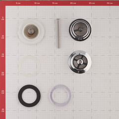 Донный клапан Kerama Marazzi 70 мм белый (DR.1\WHT/DRR.1/WHT) - фото 9