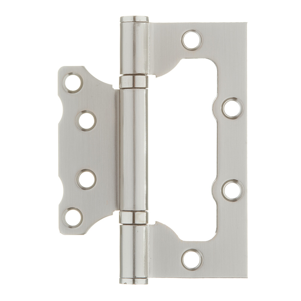 Изображение товара Петля Corsa Deco бабочка универсальная неразъемная 100х75 мм матовый никель Изображение товара Петля Corsa Deco бабочка универсальная неразъемная 100х75 мм матовый никель