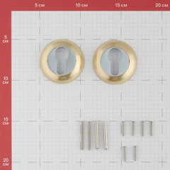 Ключевина Corsa Deco круглая розетка золото (669907) - фото 2