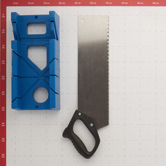 Стусло Сибртех пластиковое с пилой 350х100 мм (22536) - фото 2