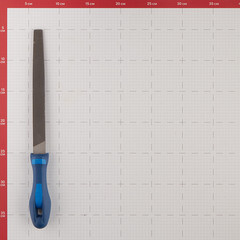 Напильник по металлу плоский остроносый Pferd 200 мм пластиковая рукоятка - фото 4