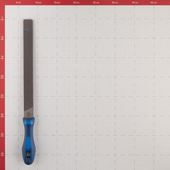 Напильник по металлу плоский Pferd 250 мм пластиковая рукоятка - фото 4