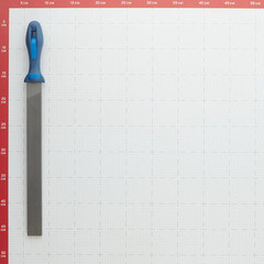 Напильник по металлу плоский Pferd 300 мм пластиковая рукоятка - фото 3