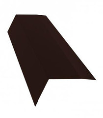 Планка карнизная для металлочерепицы 100х65 мм 2 м коричневая RAL 8017 rooftop matte - фото 1