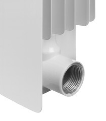 Радиатор биметаллический Rifar Base 500 мм 8 секций 1" боковое подключение белый - фото 2