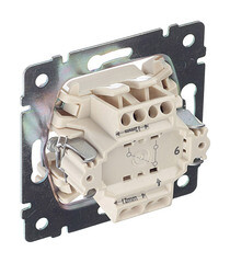 Переключатель Legrand Valena одноклавишный встраиваемый белый проходной (694262) - фото 5