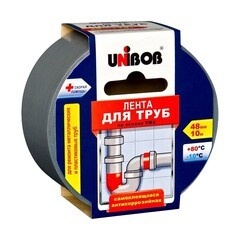 Лента монтажная Unibob сантехническая ПВХ белая 48 мм 10 м