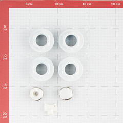 Набор присоединительный 1" х 1/2" для радиатора белый 7 предметов (685641) - фото 3