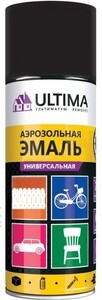 Краска аэрозольная универсальная Ultima черная глянцевая RAL 9005 520 ...