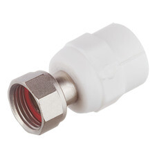 Муфта полипропиленовая Valtec с накидной гайкой 20 мм х 1/2 ВР(г) (VTp.708.0.02004)