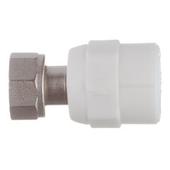 Муфта полипропиленовая Valtec с накидной гайкой 20 мм х 1/2 ВР(г) (VTp.708.0.02004) - фото 2