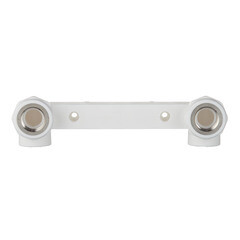 Водорозетка полипропиленовая Valtec двойная 20 мм х 1/2 ВР(г) на планке (VTp.724.0.02004) - фото 3