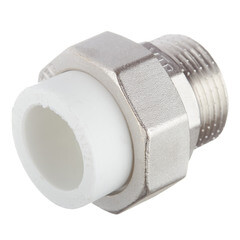 Муфта полипропиленовая Valtec разъемная (американка) 25 мм х 1 НР(ш) (VTp.761.0.02506) - фото 4