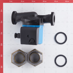 Циркуляционный насос для систем отопления Stout 32/60-180 DN32 подъем 6,5 м 180 мм с гайками (SPC-0010-3260180) - фото 3