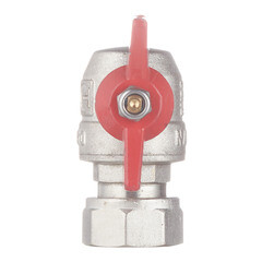 Кран шаровой латунный Valtec Base 3/4 ВР(г) х 3/4 НР(ш) бабочка с накидной гайкой угловой (VT.267.N.0505) - фото 5