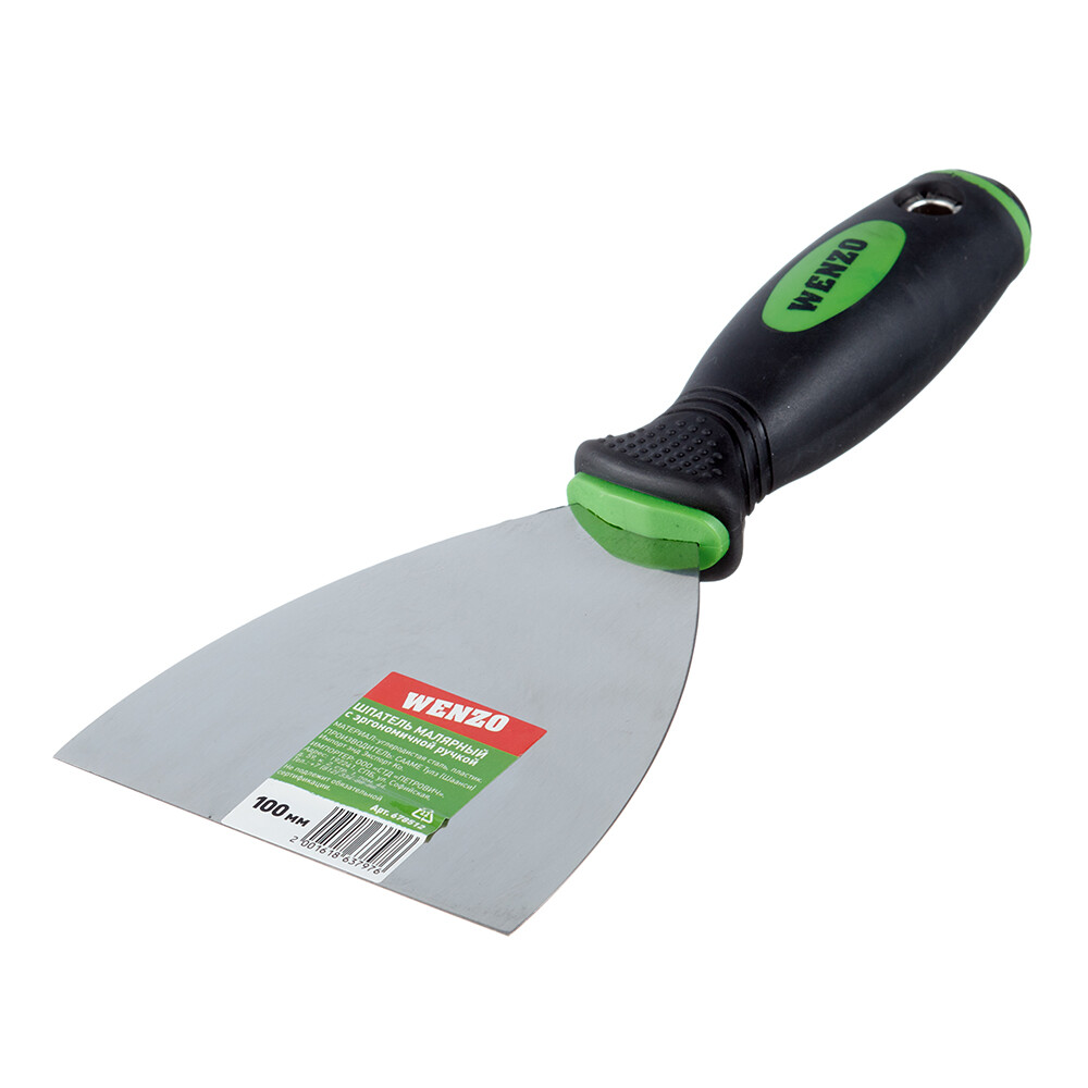 Изображение товара Шпатель Wenzo Шпаклевочный 100 мм с ударным наконечником