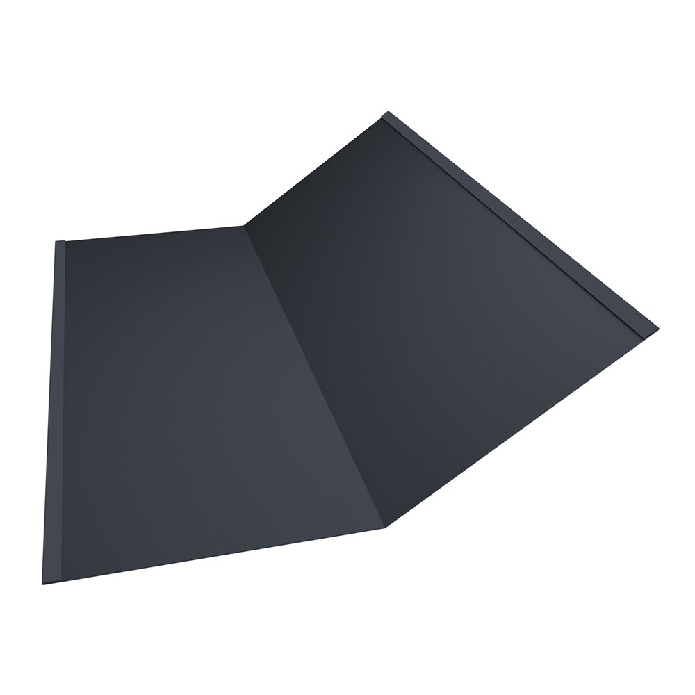 Изображение товара Ендова внутренняя для металлочерепицы 300х300 мм 2 м графитово-серая RAL 7024