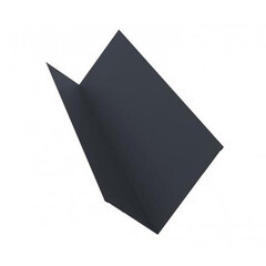 Изображение товара Планка примыкания для металлочерепицы 130х160 мм 2 м графитово-серая RAL 7024