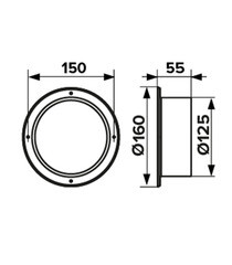Фланец для круглых воздуховодов d125 мм Era пластиковый - фото 3