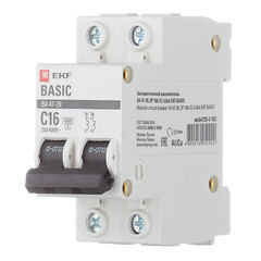 Автоматический выключатель модульный EKF Basic ВА 47-29 2P 16А тип C 4,5 кА 230 В (mcb4729-2-16C) - фото 3