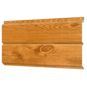 Сайдинг металлический ЕвроБрус 270х4000 мм золотой дуб