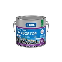 Грунт-эмаль Текс РжавоСтоп Профи красная полуглянцевая 0,9 кг