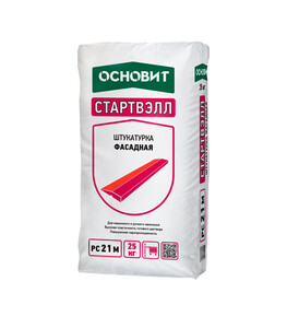 Штукатурка цементная фасадная Основит РС21 M Стартвэлл 25 кг — купить в ...