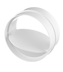 Соединитель для круглых воздуховодов Era с обратным клапаном пластиковый d125 мм - фото 1