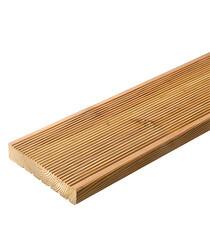 Доска террасная 27х143х4000 мм лиственница сорт АВ S раб.=0,572 кв.м - фото 1