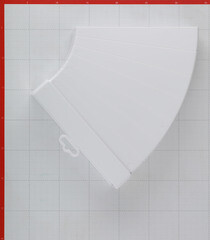 Колено горизонтальное пластиковое для плоских воздуховодов 60х204 мм разноугловое - фото 2