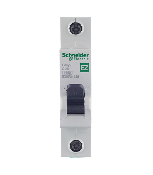 Изображение товара Автоматический выключатель модульный Schneider Electric Easy9 1P 25А тип C 4,5 кА 220 В (EZ9F34125)