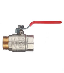 Кран шаровой латунный Valtec Base 1 1/4 ВР(г) х 1 1/4 НР(ш) ручка прямой (VT.215.N.07) - фото 5