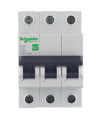 Изображение товара Автоматический выключатель модульный Schneider Electric Easy9 3P 50А тип C 4,5 кА 400 В (EZ9F34350)