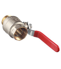 Кран шаровой латунный Valtec Base 1 1/2 ВР(г) х 1 1/2 НР(ш) ручка прямой (VT.215.N.08) - фото 4