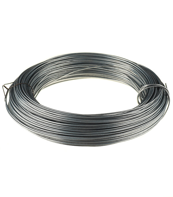 Изображение товара Оцинкованная проволока d2 мм бухта 100 м для заборов и ограждений