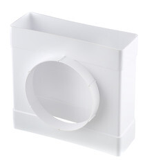 Соединитель Т-образный пластиковый для плоских воздуховодов 60х204 мм с круглыми d125 мм - фото 1