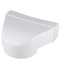 Соединитель угловой пластиковый для плоских воздуховодов 60х204 мм 90° с круглыми d125 мм прямое соединение - фото 3