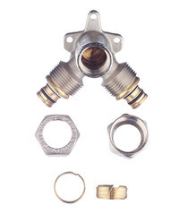 Водорозетка Tiemme двухплоскостная 20 обж(ц) х 1/2 ВР(г) (1600106) - фото 4