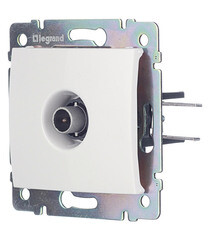 Розетка телевизионная Legrand Valena встраиваемая белая (694284) - фото 2