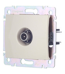 Розетка телевизионная Legrand Valena встраиваемая слоновая кость (695617) - фото 3