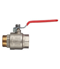 Кран шаровой латунный Valtec Base 1 1/2 ВР(г) х 1 1/2 НР(ш) ручка прямой (VT.215.N.08) - фото 3