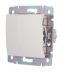 Переключатель Legrand Valena одноклавишный встраиваемый белый проходной (694262) - фото 3