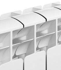 Радиатор биметаллический Rifar Base 500 мм 10 секций 1" боковое подключение белый - фото 4