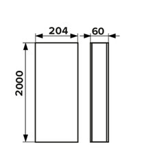 Воздуховод плоский пластиковый 60х204 мм 2 м - фото 2