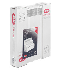 Радиатор биметаллический Rifar Base 500 мм 6 секций 1" боковое подключение белый - фото 3