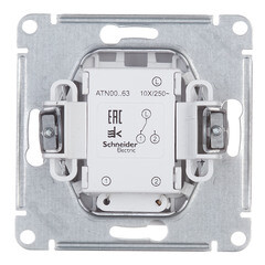 Переключатель Systeme Electric AtlasDesign одноклавишный встраиваемый белый с подсветкой (ATN000163) - фото 4