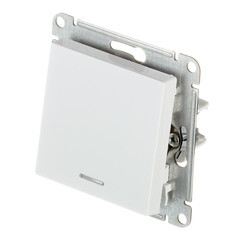 Переключатель Systeme Electric AtlasDesign одноклавишный встраиваемый белый с подсветкой (ATN000163) - фото 2