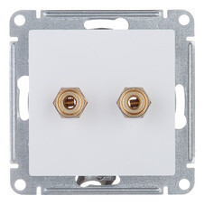 Розетка аудио Systeme Electric AtlasDesign встраиваемая белая (ATN000187)