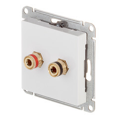 Розетка аудио Systeme Electric AtlasDesign встраиваемая белая (ATN000187) - фото 3